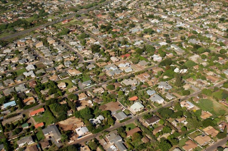 Aerial View of a Neighborhood